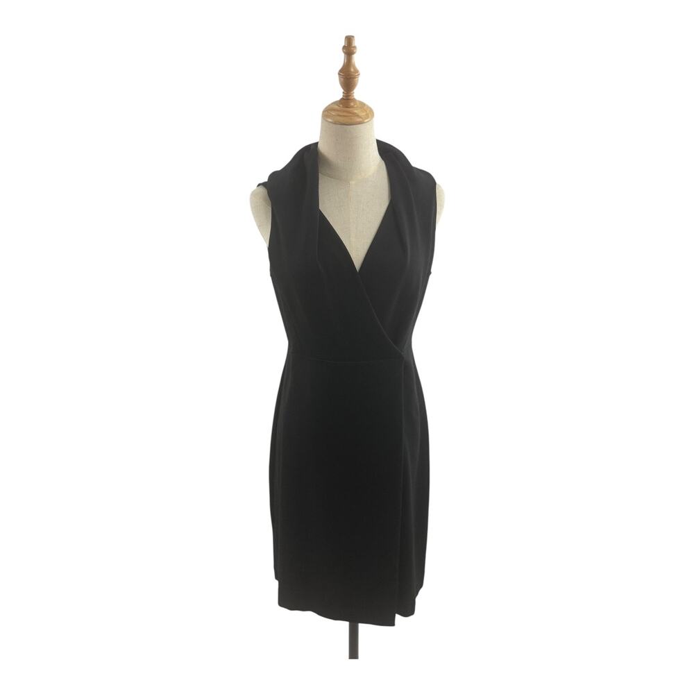 Ann Taylor Black Shawl Collar Dress, Size 6